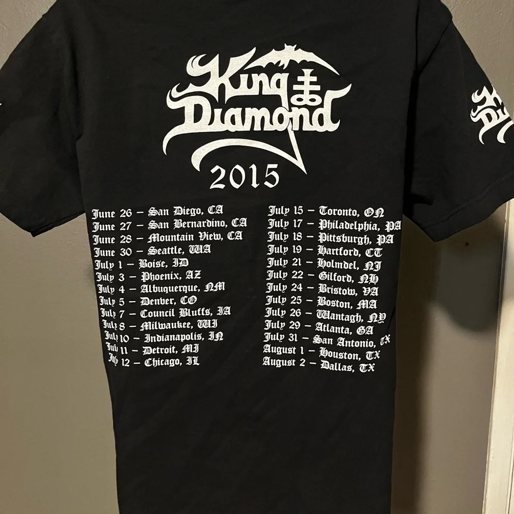 KING DIAMOND band shirt, tour shirt. Like new. Size S